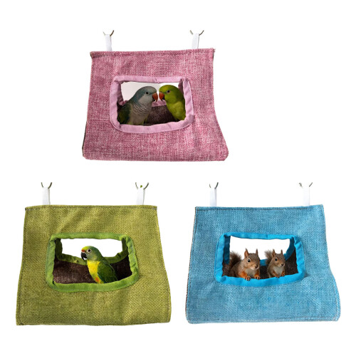 Spacious Parrots Sleeping Bag Designed For Warm-Green S 1