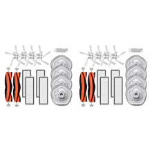 2Ensemble pour Bot W10 Robot Aspirateur Accessoires Brosse Latérale Principale Lavable HEPA Filtre Vadrouille Tissu Pièces de Rechange