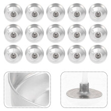 200Sets Aluminium Theelichtjes Kopjes Kaars Bekerkoffer Lege Kaarsenwascontainers met Kaarsenlonten voor DIY Ambachtelijke Kaars