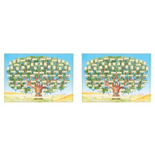 2X Family Tree Chart to Fill in - Blank Ancestry Chart 6-Generation Fillable Genealogy Chart Genealogy Supplies