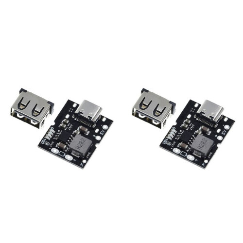 2X Type-C USB 5V 2A Boost Converter Step- Power Module Lithium Battery Charging Protection Board Charger,No Welding