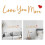 Retro-Schild „Love You Bye“, Wanddekoration, Acryl-Schild-E 6