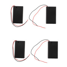 4 Pcs 3 x AAA 4.5V Battery Holder Case Box Wired /OFF  W Cover