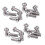 20 Pieces Ordinateur TV Moniteur LCD Support Support Vis de Montage M4X10mm 1