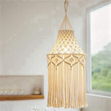 6X Macrame Lamp Shade Hanging Pendant Light Cover Modern Office Bedroom Living Room Nursery Dorm Room Bohemian