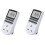 2X Uk Plug Digital Timer Plug Socket, Electrical Programmable Plug in Timer  for Light, B and More 1