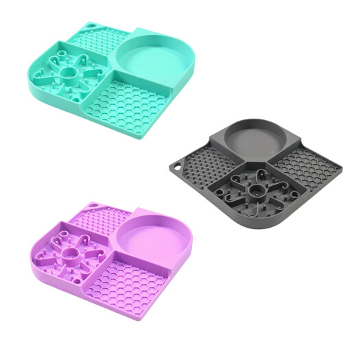 Interaction Pet Food Puzzle, langsame Fütterungsmatte für-Lila 1