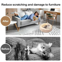 Donut Cat Bed Cute Bed for Indoor Cats Cotton Rope Nest Cushion Pet Supplies for Kitten Sleeping Calming Scratching Home B