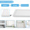 Rectangular Ceramic Tray Plate White Porcelain Rectangular Plate Mouthwash Cup Tray Bathroom Living Storage Tray 5