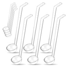 10 Pieces 1.2Oz Small Ladle Clear Plastic Ladle Ladle Spoon for Serving Dressings Punch Bowl Salsa Sauce Toppings