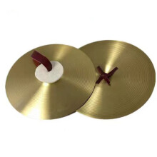 2pcs Crash Cymbals Musical Instrument Drum Cymbal Practice Traditional Hand Cymbal Alloy for Party