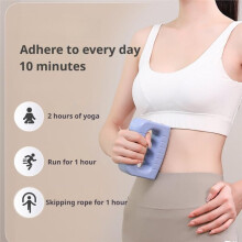 Elektrische Lichaamsmassagering voor Fascia-Fitness, Lichaamsvormende Massage, Buik- en Taillemassage, Diepweefselmassageapparaat, Wit