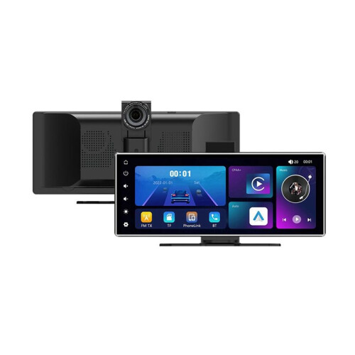 11,26 Polegadas Dash Cam Wireless Carplay e Android Auto Car WiFi GPS Navigation Câmera Traseira Gravador de Vídeo 1