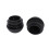 8 Pcs 25mm Dia Plastic Round Tube Inserts End Blanking Caps Black 5