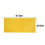 30 feuilles de sous-structures en peigne jaune naturel, 83 g 3