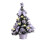 Snow-Flocked Mini Christmas Tree 40 cm, Pre-Lit, Silver 2