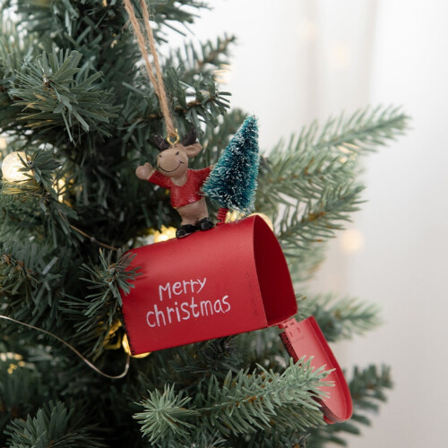 Weihnachtsbaumschmuck-Set – Bemalte Eisenanhänger (Alt 2