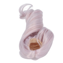 Peluca para muñeca 1/6 15.5-17.5cm morado largo rizado