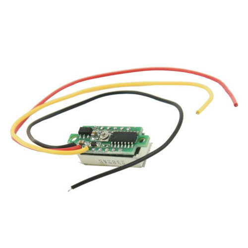5X  Digital Voltmeter  0-100V LED Panel Voltage Meter 3-Digital with 3 Wires Red 1