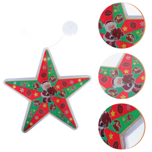 Christmas LED window hanging light with suction cup 2