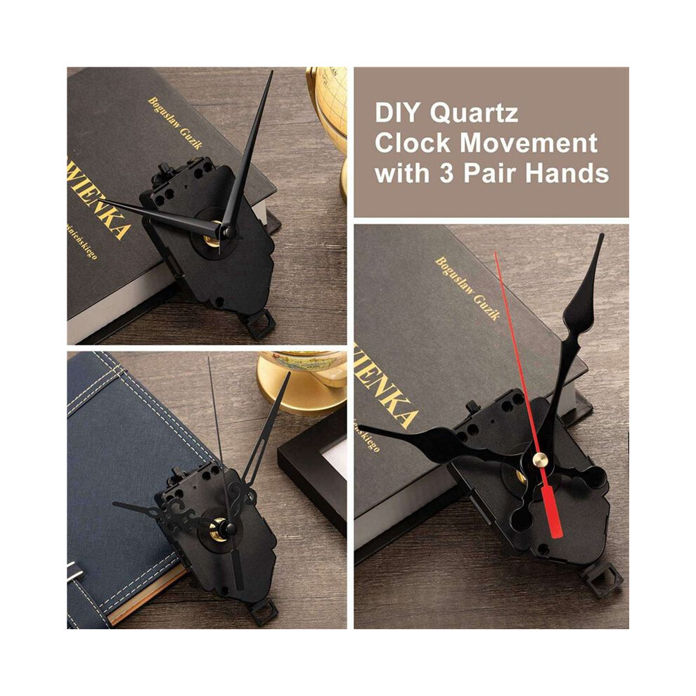 2X Quartz Pendulum Trigger Clock Movement Chime Westminster Melody Mechanism Clock Kit With 6 Pairs Of Hands 4711824152054