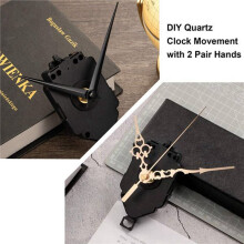 2X DIY Quartz Pendulum Clock Movement Mechanism Clock Kit with 4 Pairs Different Hands Wall Clock Repair Parts