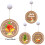 Christmas LED decorative lights21cm colorful patterns 2