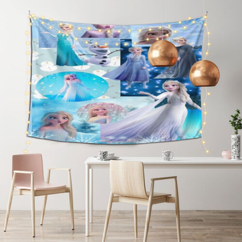 Tapeçaria de parede com tema Frozen, 152 x 102 cm (60 x 40 polegadas) 1