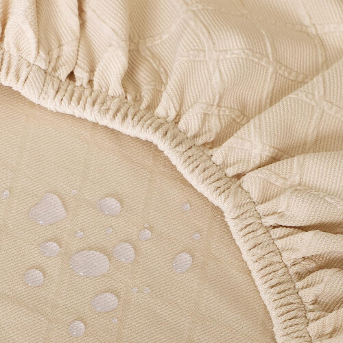 Capas de assento impermeáveis em jacquard elástico para cadeiras de jantar. 1