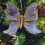 Weihnachtsbaumschmuck Schmetterling Blau Glitzer Hohl 1 5