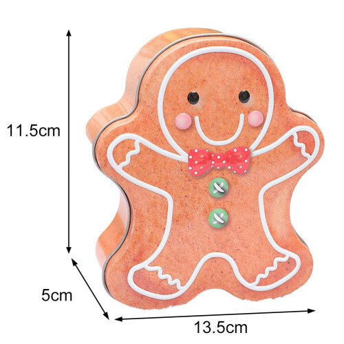 Christmas iron candy box with lid 1 piece 1