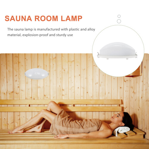 Sauna plafondlamp E27 hittebestendig wit 1