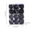 Staron black Christmas ornaments 30mm 24 pcs 2
