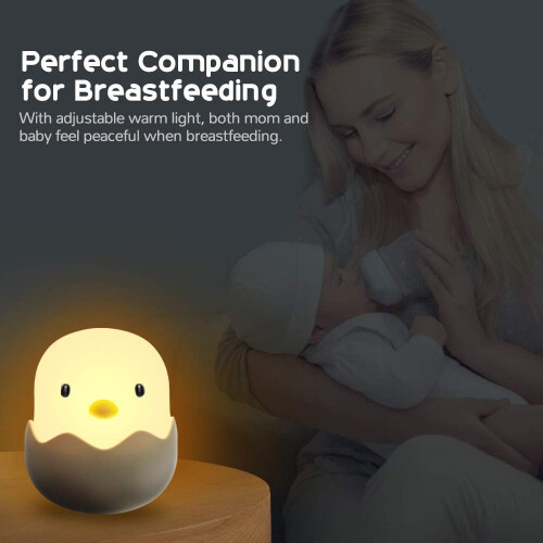 Chick-Shaped Night Light with Touch Control – Warm & 2