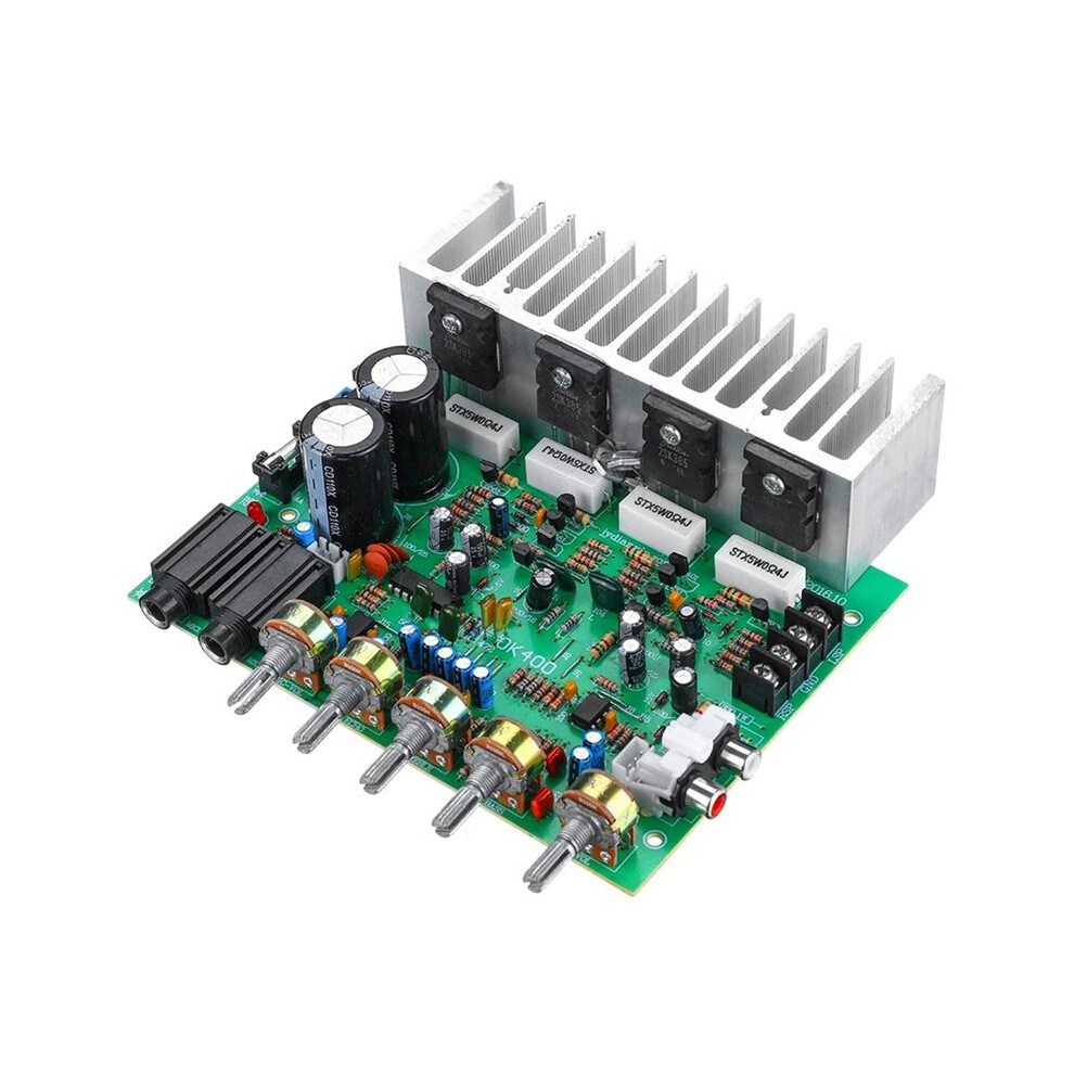 250W Reverb Audio Amplifier 2.0 Channels High Power Amplifiers Hifi Pt2399 Karaoke Microphone Reverberation Board Amp 6031271006402
