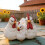 Delightful Farm Styles Chicken Planter Container Crafted From-1 7