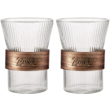 BINCOO Conjunto de Xícaras de Café de Vidro, Feitas À Mão, para Compartilhar, de Alta Qualidade, Leves e Luxuosas, para Uso Doméstico, 310ml