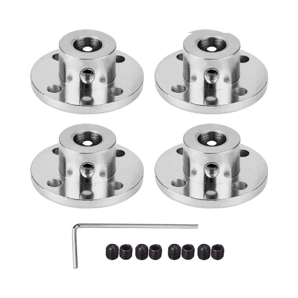4Pcs 8Mm Flange Coupling Connector, Rigid Guide Model Coupler Accessory, Shaft Axis Fittings For Diy Rc Model Motors 6032810450151