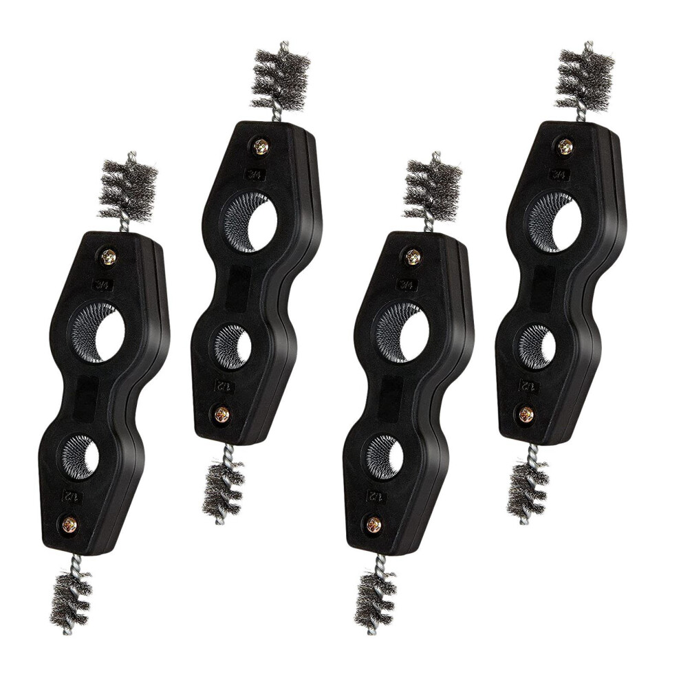 4Pcs Copper Tubing Brushes, Pipe Cleaning Tool Copper Pipe Cleaner Tool Fitting Brushes Copper Tubing, For Plumbing 4713642561247