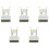 500pcs Bronze Tone Spring Metal Car Door Panel Spire Screw U-Type Clips 4