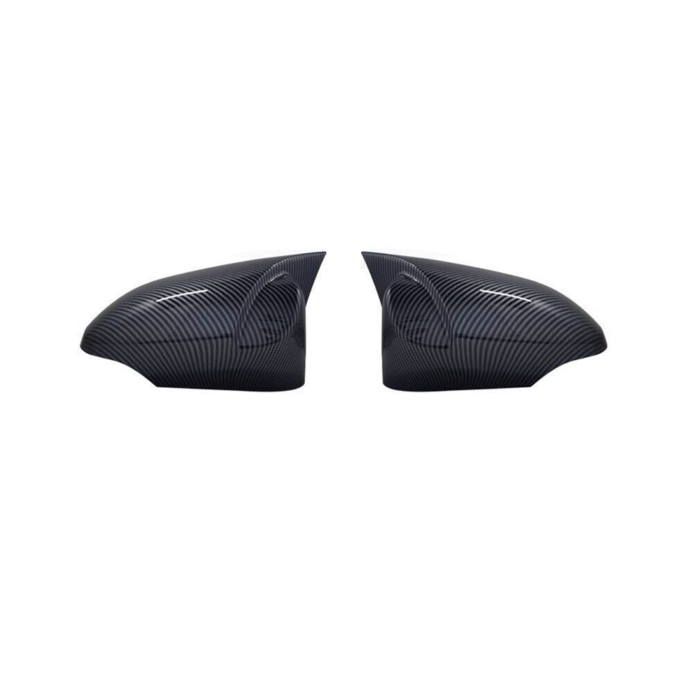 1 Pair Of Carbon Fiber Horn Rearview Mirror Housings Reversing Mirror Cover Stickers For Camry 13-17 Camry Parts 4713492687647