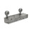 No-Drill, Light Luxury Style Glacier Pattern Suction Cup Shelf,Bathroom Shower Organizer Gray Long Style 1