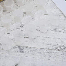50 Strips 300 Pots Empty Paint Strips Paint Cup Pots, 10Ml/ 0.35Oz Paint Pot Strips Clear Plastic Storage
