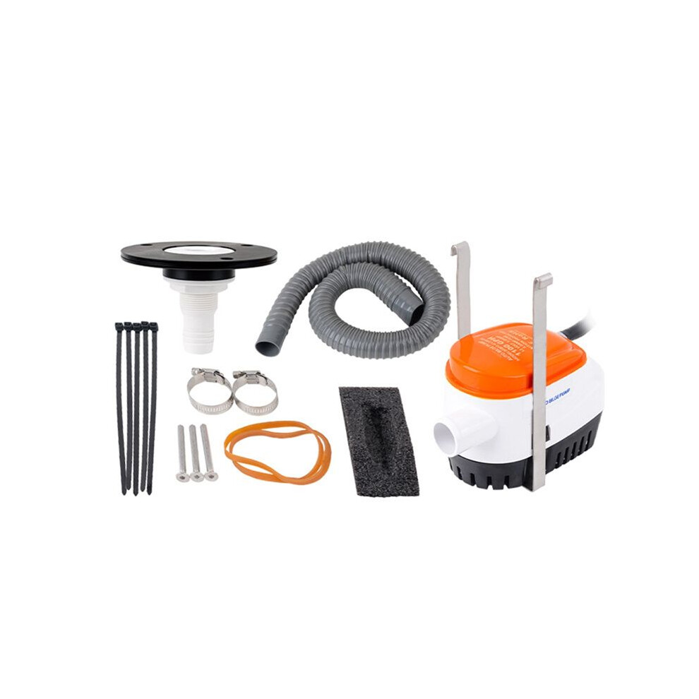 1100Gph Marine Water Pump Small Bilge Pump 12V Yacht Drainage Submersible Pump Bilge Automatic Drainage Pump 4713492611635