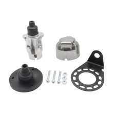 7 Pin Trailer Plug 12V Rv Sockets with Bracket for Trailer Signal Lamp Connectors Display Trailer Accessories