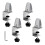Protective Clip for Panels 0.32cm to 2.54cm Thick, Adjustable Desktop Divider Clamp, Aluminum Desktop Divider Clamp 1