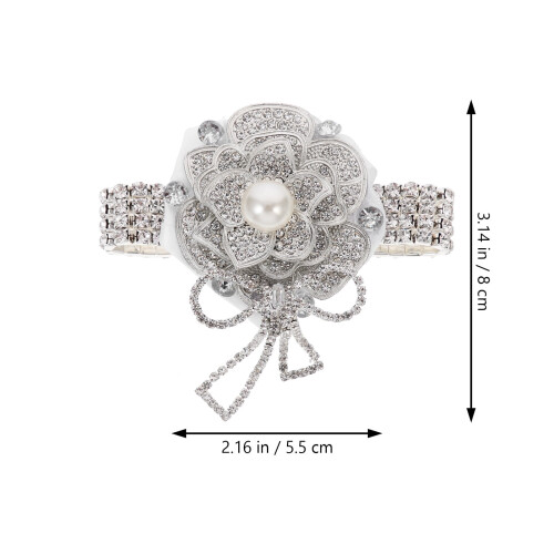 Rhinestone Wrist Corsage for Wedding 1