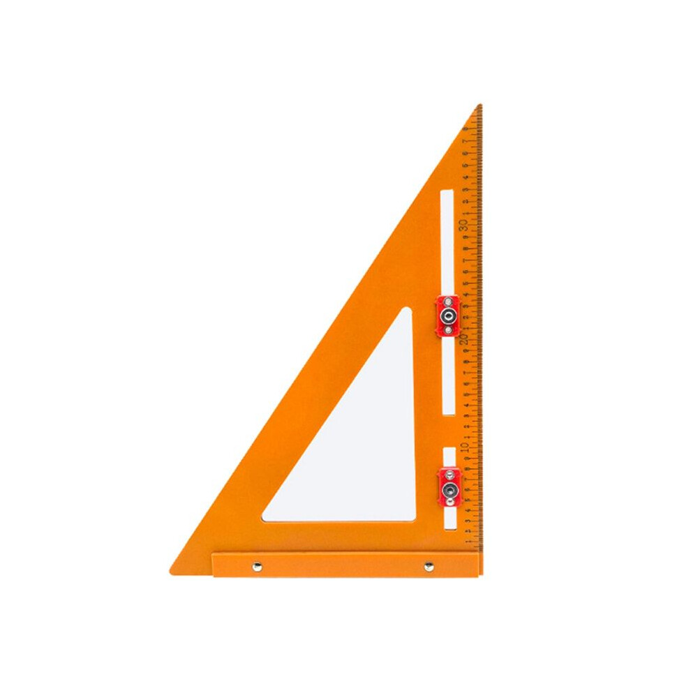 2In1 Rafter Square,Positioning Triangle Ruler Rafter Square Tool Adjustable Triangle Ruler Protractor For Woodworking,A 6032603704621