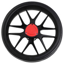 10-Inch Push-Pull Cart Wheel for 10mm Axle - EVA Foam and Plastic Construction in Multiple Colors