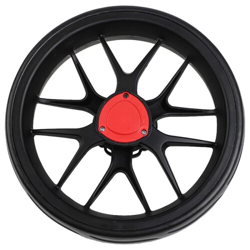 10-Inch Push-Pull  Cart Wheel for 10mm Axle - EVA Foam and Plastic Construction in Multiple Colors